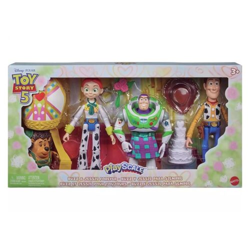 Pack de cinco figuras Boda Buzz Lightyear y Jessie Toy Story 5 JLR72