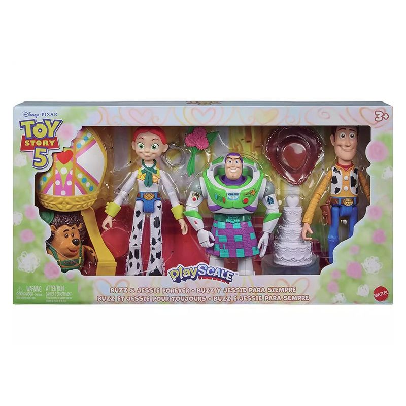 Pack de cinco figuras Boda Buzz Lightyear y Jessie Toy Story 5 JLR72