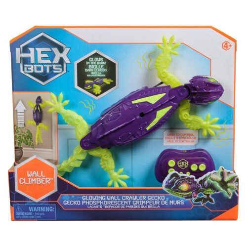 Hex Bots Gecko lagarto trepador RC brilla en la oscuridad Spin Master 6075451