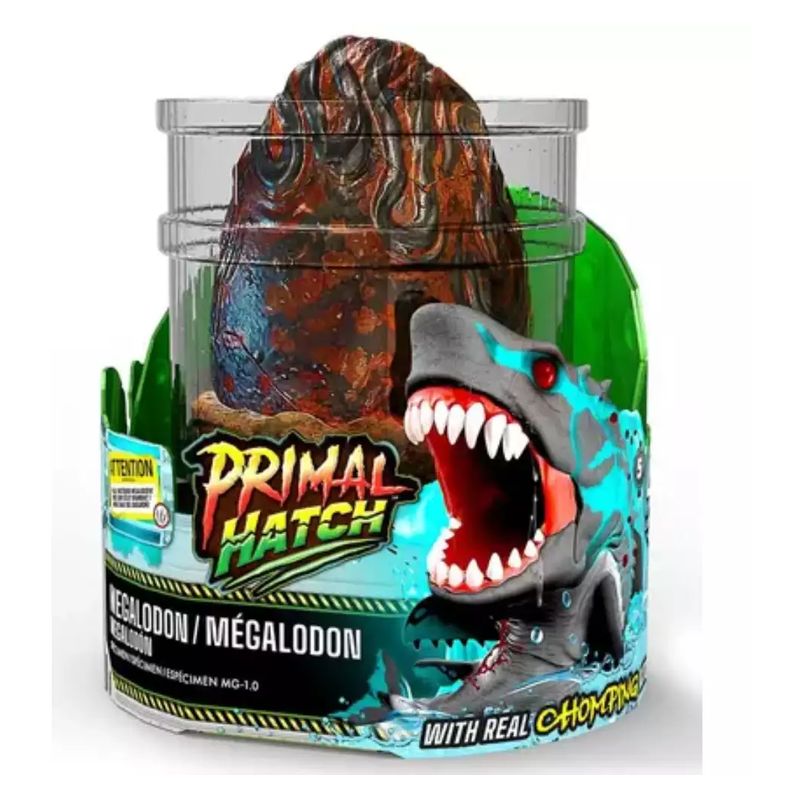 Primal Hatch juguete interactivo Megalodón con luz y sonido Spin Master 6076677 - Imagen 2