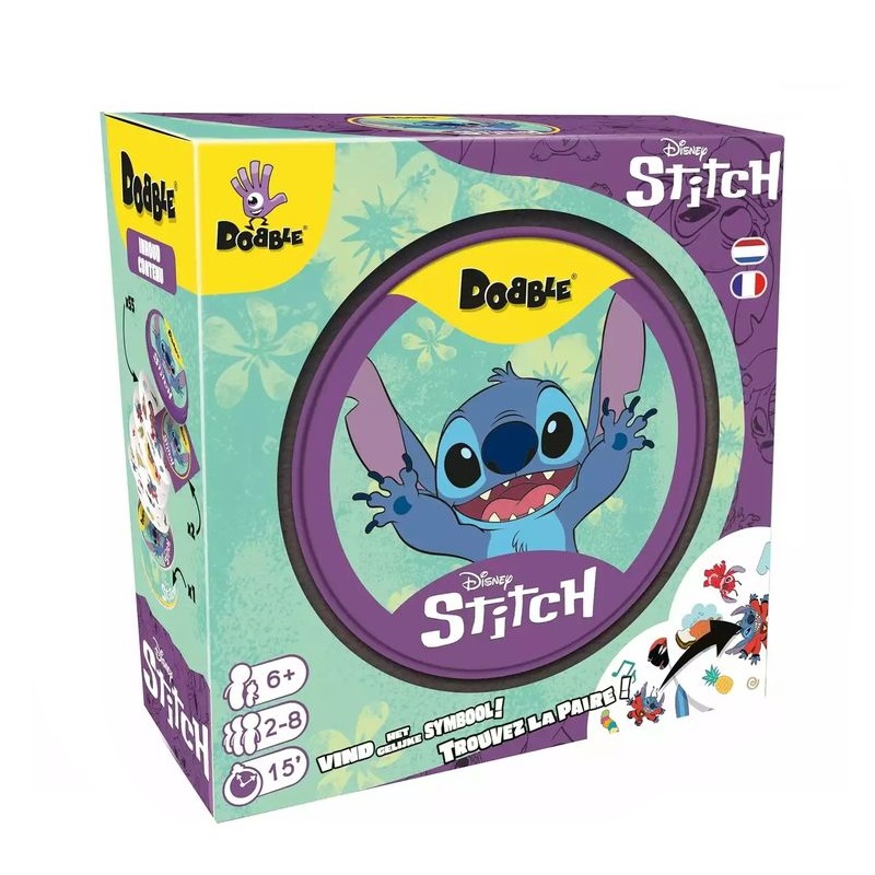 Juego de cartas Dobble Disney Stitch Asmodee 23996