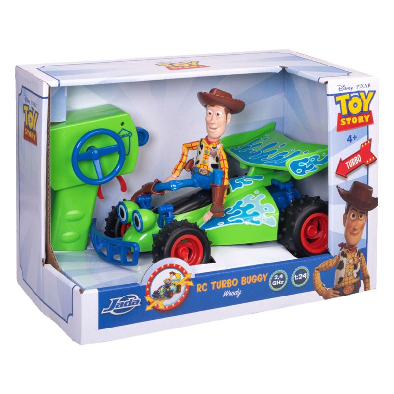 Toy Story radio control turno Buggy con Woody escala 1:24 Simba 203153003