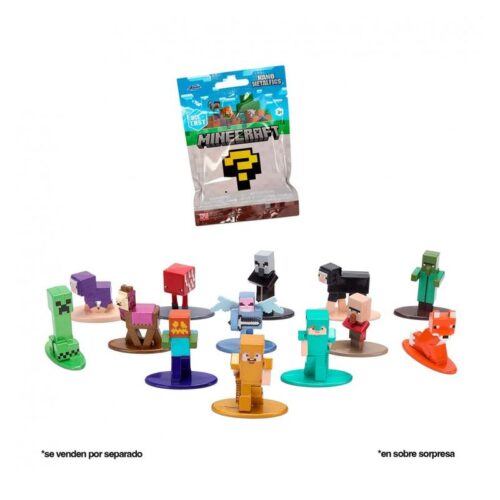 Sobre sorpresa de mini figuras de Minecraft de metal 4cm Simba 9336791314R0