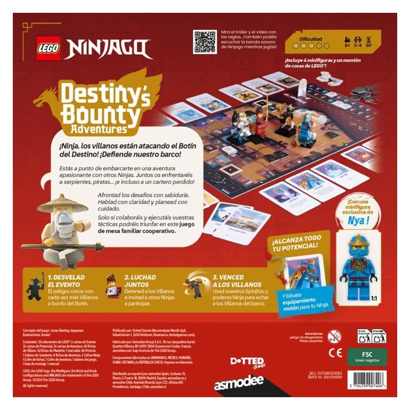 Juego de mesa LEGO Ninjago: Destiny's Bounty Adventures! 07406 - Imagen 2