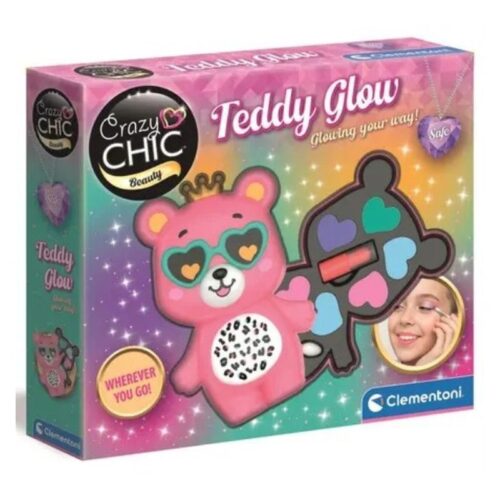 Crazy Chic Teddy Glow maquillaje Clementoni 18404
