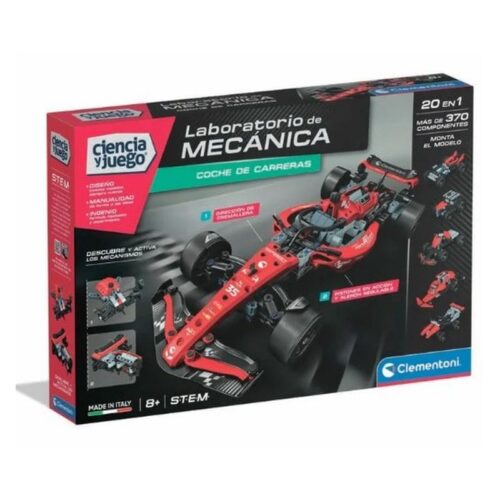 Ciencia y juego Laboratorio de Mecánica coche de carreras 20 en 1 Clementoni 55686
