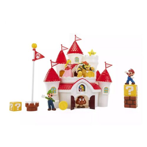 Set de juego Super Mario Mushroom Kingdom castillo Jakks Pacific 58541-4L