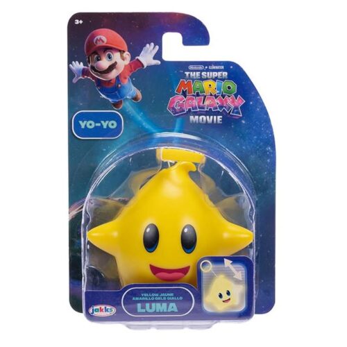 Figura Super Mario Galaxy La Película Yo-yo Luma amarillo Jakks Pacific 43260