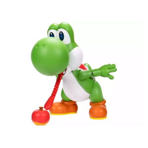 Figura Super Mario Yum Yum Yoshi! 25cm con fruta magnética Jakks 432864