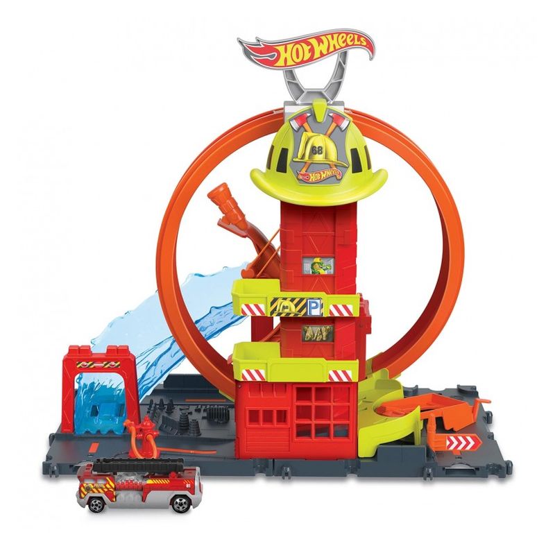 Hot Wheels Parque de bomberos superloop Mattel HKX41