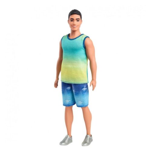 Mattel Muñeco Ken Fashionista con camiseta degradada HYV00