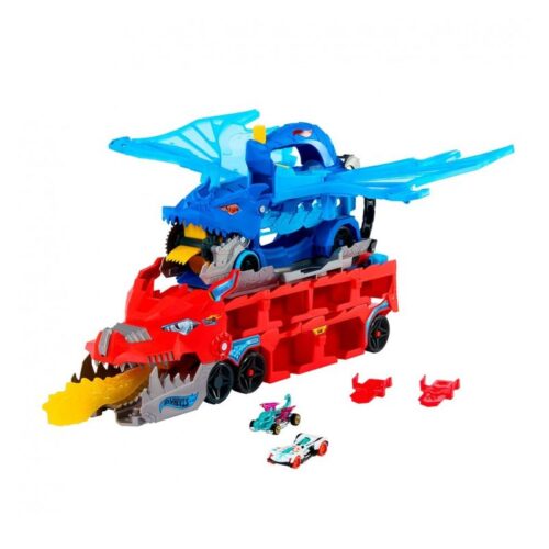 Hot Wheels Dragón transportador Mattel JBM72
