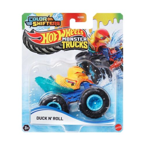 Hot Wheels Monster Trucks Color Shifters Duck N’ Roll escala 1:64 JDV92