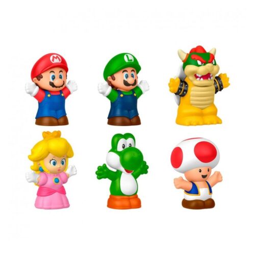 Pack de seis figuras Little People My Mario JHG63