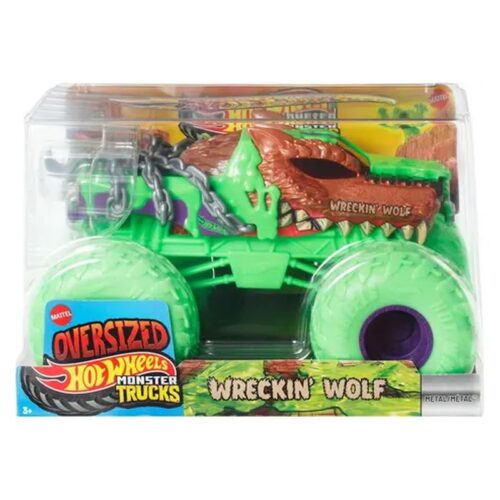 Hot Wheels Monster Truck Wreckin’ Wolf escala 1:24 JHY99