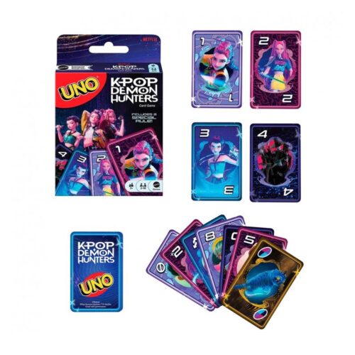 Juego de cartas UNO K-Pop Demon Hunters JRV01