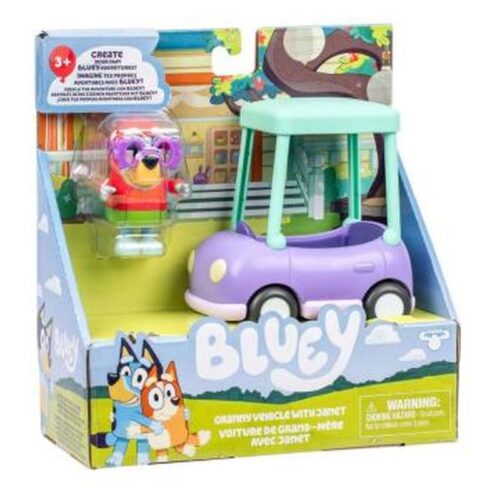 Set de figuras Janet y el coche de la abuela Bluey Moose 18924