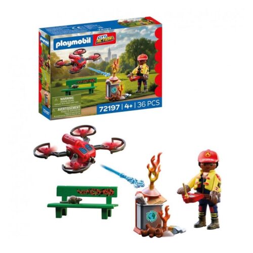 Playmobil Dron de extinción de incendios 72197
