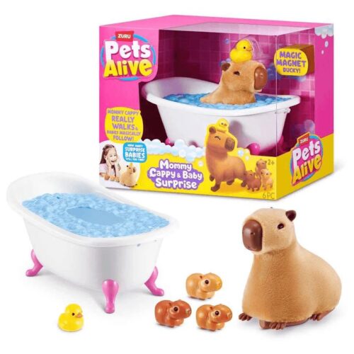 Pets Alive Mamá Capibara con bebés sorpresa Zuru 9574