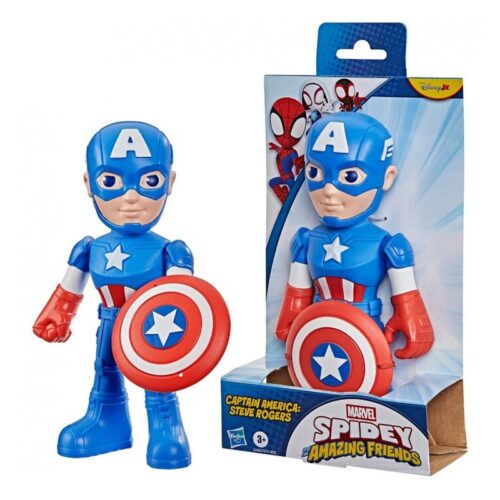 Figura Mega Capitán América Spidey Marvel Hasbro G24625