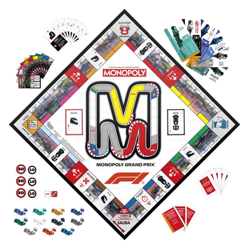 Hasbro Juego Monopoly Fórmula 1 G34371 - Imagen 2