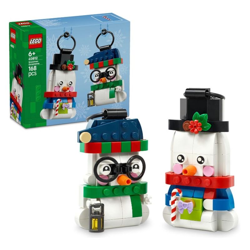 Lego Adornos navideños muñecos de nieve 40812