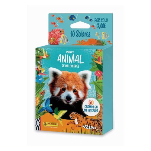 Ecoblister Animales de mil colores con 10 sobres Panini 28353