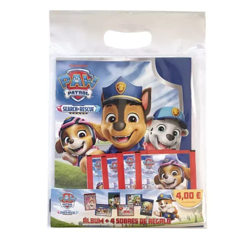Megapack La Patrulla Canina Search & Rescue con álbum y cuatro sobres Panini 28940