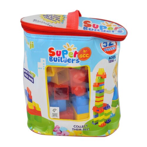 Bolsa de bloques infantiles Super Builders con 52 piezas Innovatoys 26621