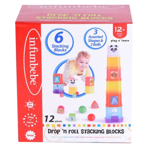 Torre apilable 6 cubos infantil 26681