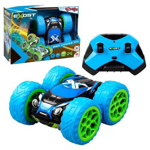 Coche RC todoterreno Bizak Exost 360 Cross Azul con ruedas giratorias 62000730-1