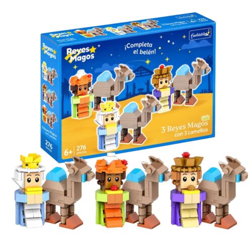 Set bloques de construcción Reyes Magos y camellos 276p 704332